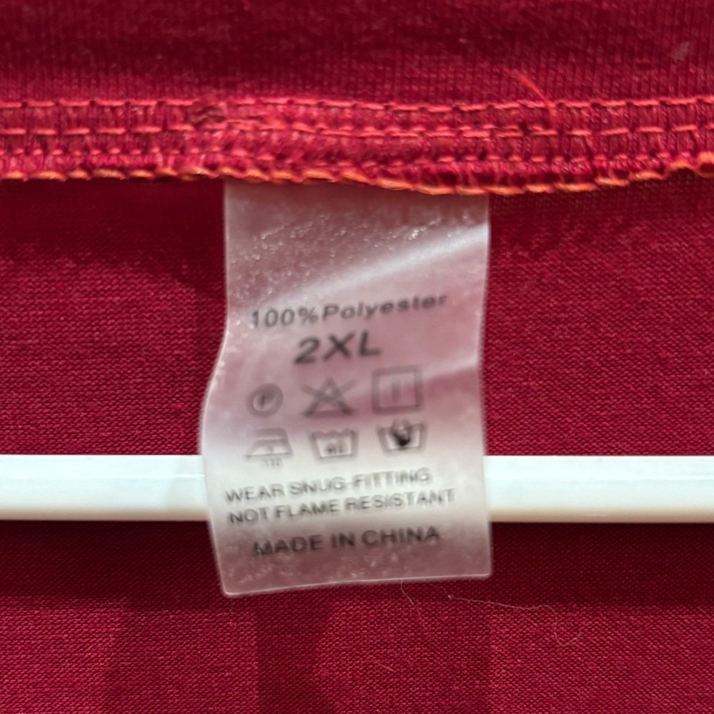 Time for Wine V Neck Red T Shirt Size 2XL - Picture 4 of 6